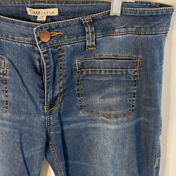 CAbi Dark Blue Flare Jeans style 762R - Picture 3 of 7